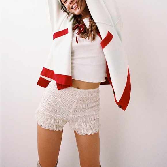 Vintage Coquette Cottagecore High Waisted Dainty Lace Petti Bloomer Shorts - Picture 6 of 10